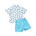 thumbnail image 3 of Kids Baby Boy Gentleman Elephant Tops Shorts Outfits Set Summer, 3 of 3