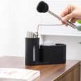 thumbnail image 1 of Dishwashing Liquid Dispenser Set, Unique Rusts Resistant Easy To Wash Dish Soap Dispenser Set Storage Rack Space Saving  for Sundries, 1 of 7