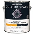 thumbnail image 1 of Rust-Oleum Colour Spark Ceiling Paint + Primer, Flat Finish, White, 3.7 L, 1 of 4