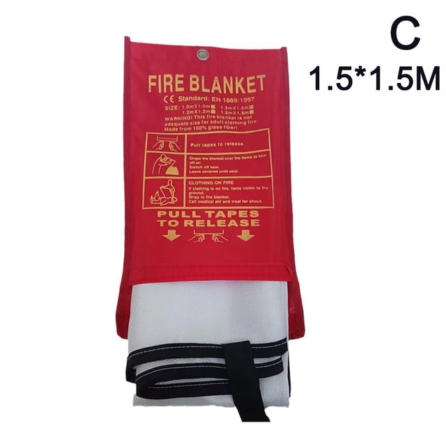 Large Emergency Fire Blanket Quick Release In Case English Version Y0Y2