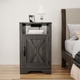 thumbnail image 1 of RoyalCraft Farmhouse Table de Nuit, Table de Chambre avec Station de Recharge, Gris Foncé, 1 of 9
