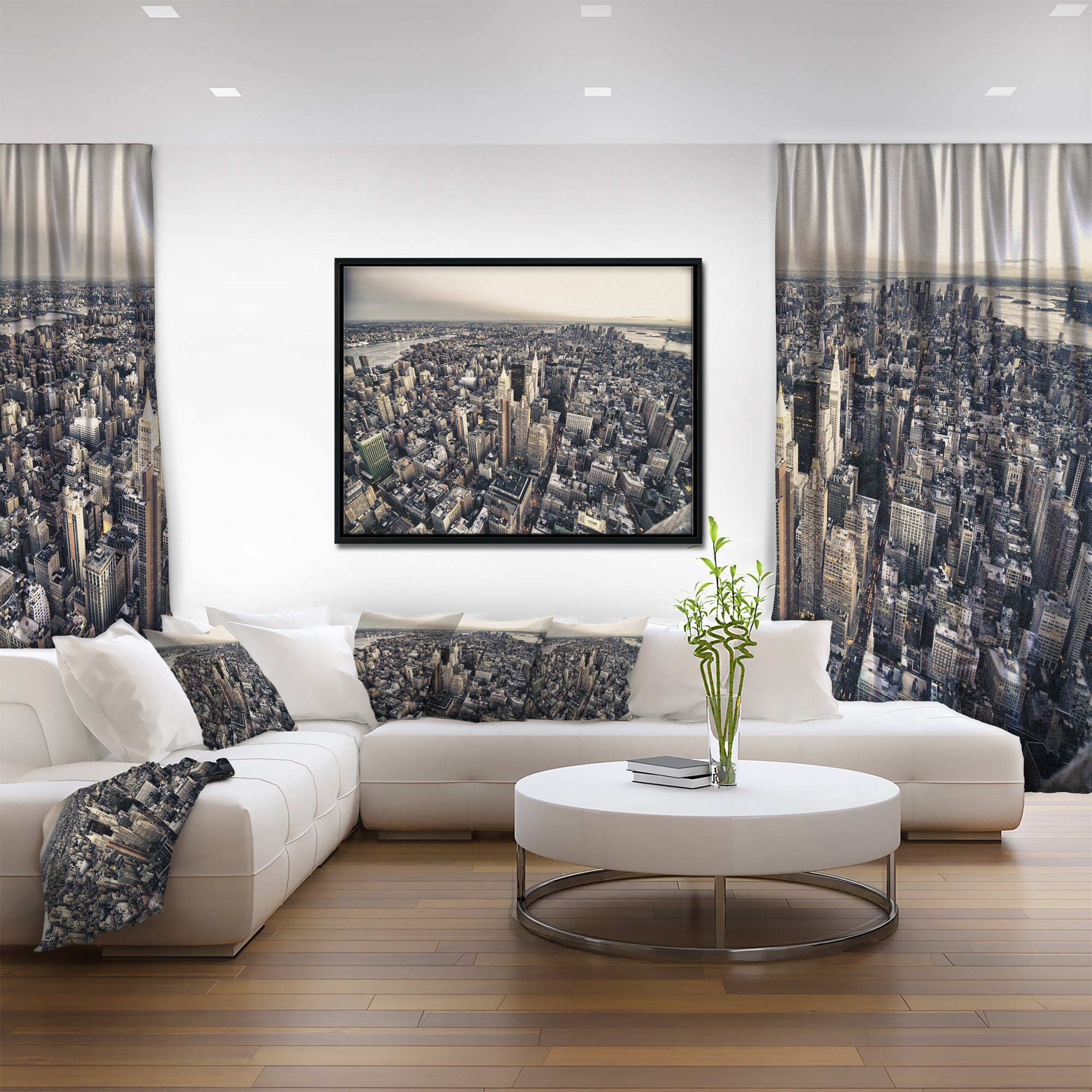 Design Art Architecture Et Couleurs De New York  Sur Toile Encadrée