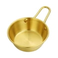 thumbnail image 1 of Dvkptbk un Bol d'Assaisonnement pour Assiettes de Cuisson et Collations avec Poignée, Bol de Riz Doré, Bol à Vin Chaud et Froid, Bol à Vin de Riz en Acier Inoxydable Gadgets de Cuisine, 1 of 2