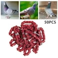 thumbnail image 1 of VONKY 50x 2023 Pigeon Leg Rings Bird Foot Bands for Bantam Finch Canary Brown, 1 of 9