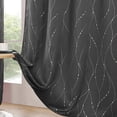 thumbnail image 4 of Iumwxz Panneau de Rideaux Isolé en Polyester Élégant Réduction du Bruit Installation Facile Blocage du Soleil Multiples Looks Empilage Déco de Chambre Habillages de Fenêtre Simple Gris, 4 of 6