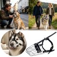 thumbnail image 1 of Outdor Metal Wire Muzzle For Medium And Large Dogs Adjustable Muzzle With Strap Training And Muzzle, 1 of 6