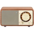 thumbnail image 1 of Sangean WR-7WL Haut-Parleur Bluetooth Mini en Armoire en Bois avec Syntoniseur FM et Entrée AUX Noyer/bois, 1 of 4