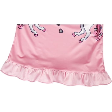 Girls Nightgowns Sleepwear Unicorn Sleep Shirts Short Sleeve Kids Pajamas Night Sleep Dress