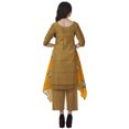 thumbnail image 4 of Moomaya Women's Plus Size Printed Asymmetric Kurti Pant Set, Cotton Chanderi, 1 Count, 4 of 6