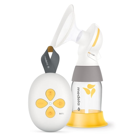 Tire-lait Solo de Medela, Tire-lait Électrique Simple avec Téterelle Flex, Alimenté par USB, Compact et léger pour faciliter l’expression lors de vos déplacements