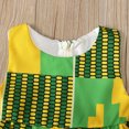 thumbnail image 3 of B91xZ Robes pour Filles Sans Manches Taille Haute Robe Courte Ligne A, Vert 12-18 Mois, 3 of 5