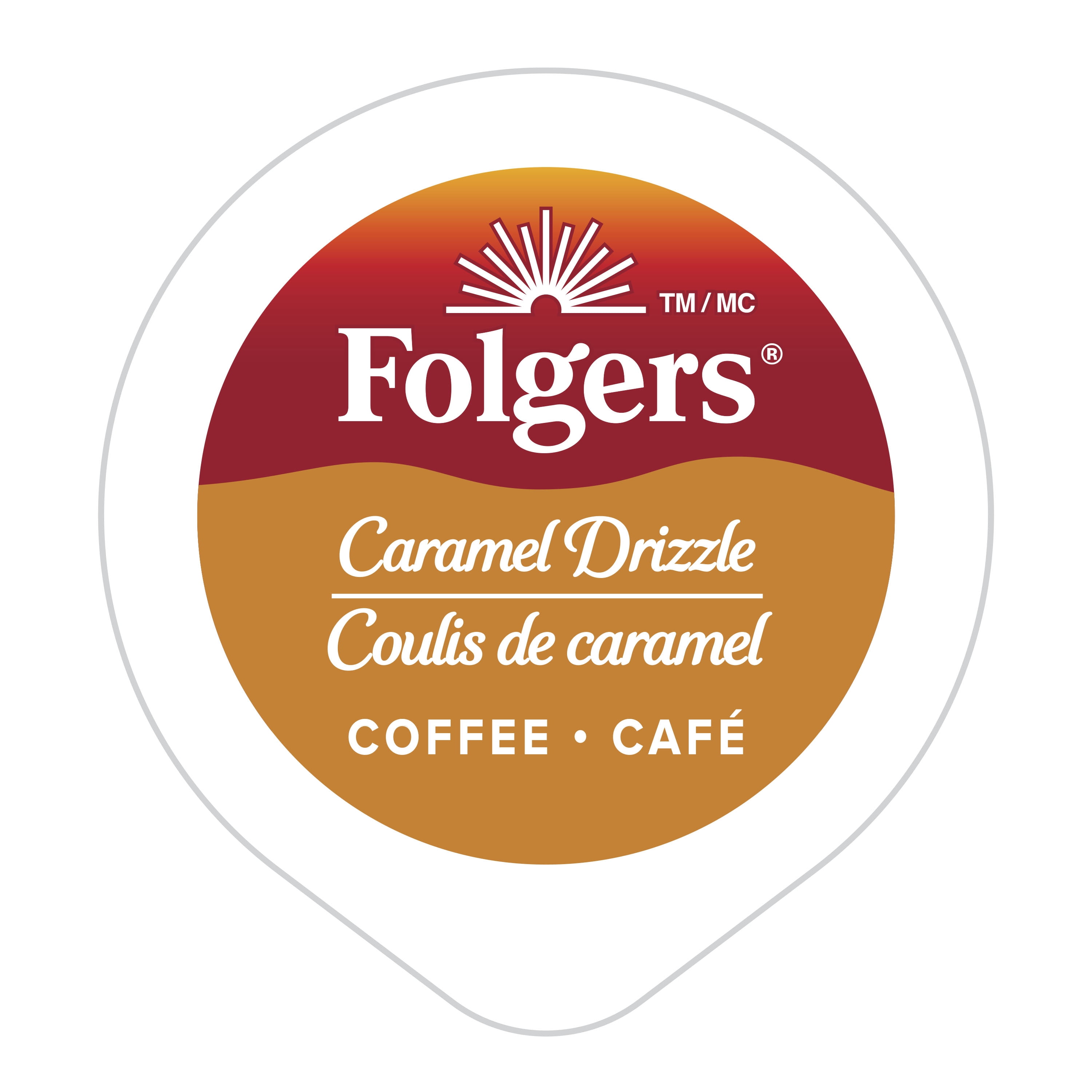 Folgers Coulis de Caramel K-Cup Capsules de Café 12 Capsules