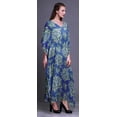 thumbnail image 3 of Bimba Kaftan Floral pour Femmes, Tenue d'Intérieur de Vacances, Robe Maxi, Couvre-Maillot de Plage - 4X-5X, 3 of 5