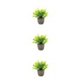 thumbnail image 2 of Decodeary Green Eco-friendly Artificial Money Tree In Pot Long-lasting Durability Realistic Appearance yellow babysbreath 3Set, 2 of 6