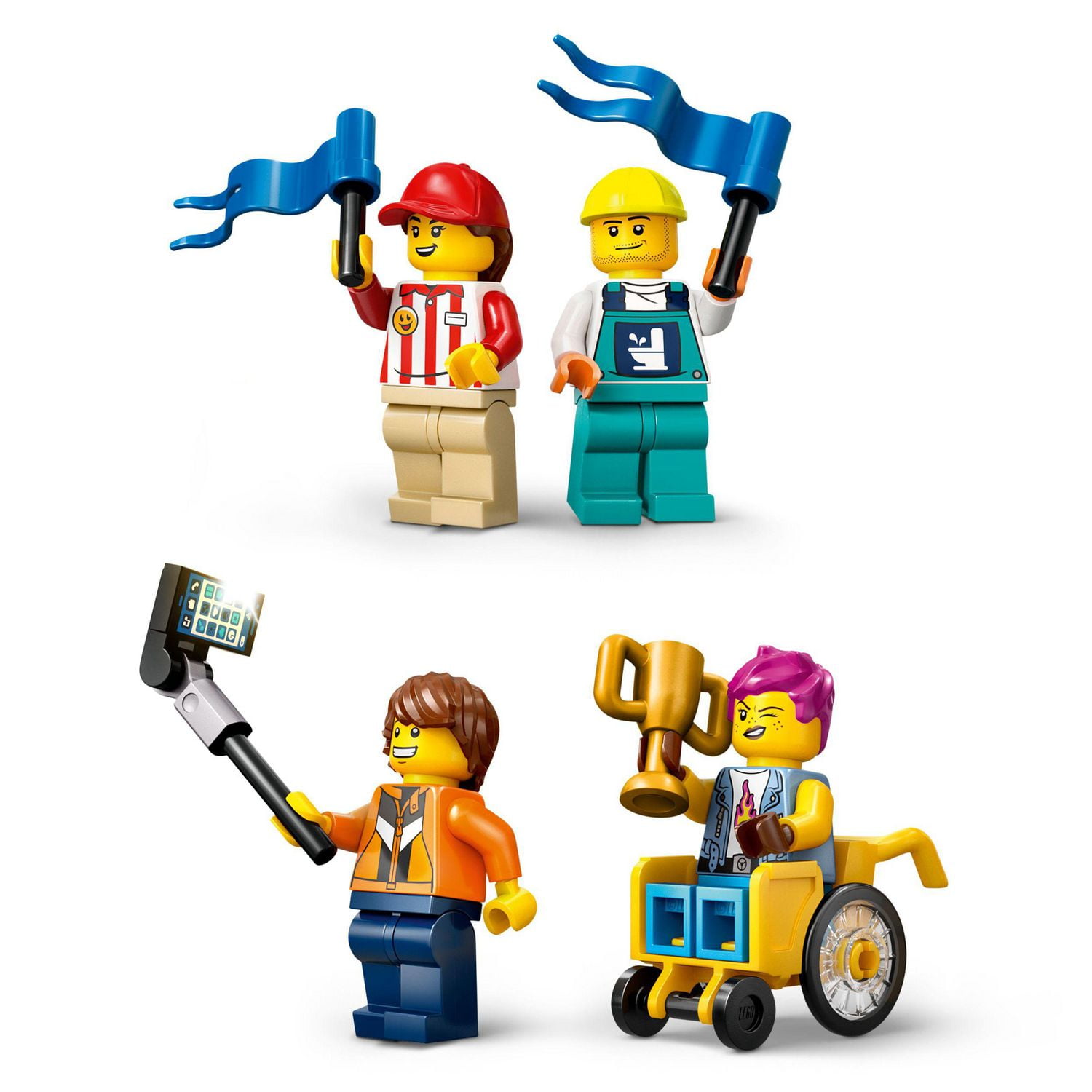 LEGO City Great Vehicles Sans limites : Rampe d'accélération pour voitures de course 60460 Ensemble de construction (436 pièces)