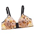 thumbnail image 2 of TIMIFIS Double Support Wireless Bra, Lace Bra with Stay-in-Place Straps, Full-Coverage Wirefree Bra, Tagless for Everyday Wear Wonderwire Front-Closure, 2 of 7