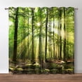 thumbnail image 1 of Marble Texture Valances Set for Kitchen, Black and Gold Abstract Marble Home Decor Rod Pocket Window Drapes for Kitchen Living Room Dining Room Office 52x18 Inch + 27x36 Inch X 2, 1 of 5