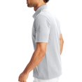 thumbnail image 4 of Hanes Mens FreshIQ X-Temp Pique Polo, M, Light Steel, 4 of 6