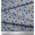 thumbnail image 2 of Soimoi polyester Crepe Fabric Leaves & Floral Fabric Prints By Yard 42 Inch Wide, 2 of 3