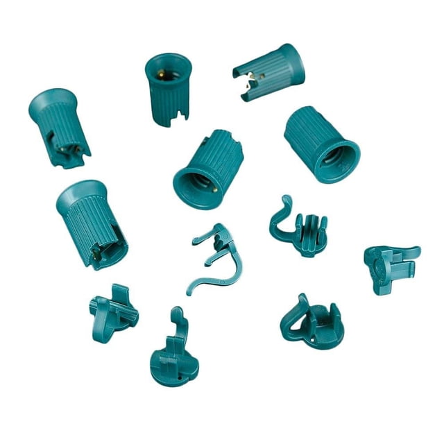 Novelty Lights Lot de 50 Prises de Remplacement C9, Vert, SPT-1