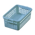 thumbnail image 2 of Plastic Stackable Storage Basket for Home Cabinet Organization | Built-in Handles | Multi-Use for Snacks, Fruit, Toys, Books | 12.2"x7.48"x4.72" | Durable Polypropylene | 1 Pack, 2 of 6
