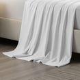 thumbnail image 2 of Drap Plat Simple en Percale 100 % Coton, Frais et Net, Blanc Intégral par Color Sense, 2 of 13