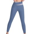 thumbnail image 4 of Clearance,High-Waisted Yoga Pants, Compression Drying, Seamless Design, Women's Fit, Workout, Running, Quick-Dry, Stretchy Material Sporty Fit|Polyester,Blue,Sopatenor, 4 of 7