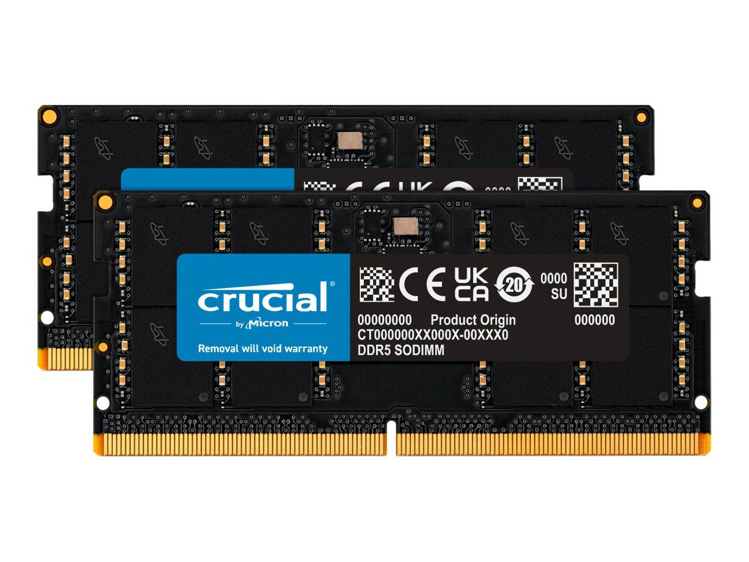 【新品未開封】Crucial DDR5-5600 96GB (48GBx2枚) Crucial RAM 96GB Kit (2x48GB) DDR5 5600MT/s (or 5200MT/s or 4800MT