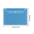 thumbnail image 3 of IROINID File Bag,Document Organizer,Reusable File Folders File Bags Document Holder,Thickened A4 Transparent Document Bag Waterproof Buckle Bag Label Plastic Archive Bag Data Bag, 3 of 5