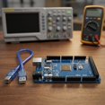 thumbnail image 2 of MEGA2560 R3 Development Board with CH340G Microcontroller, 6V-12V Input, Open Source Compatible with IDE for Arduino Projects, Includes USB Cable, Blue, 2 of 4