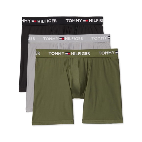 Tommy Hilfiger Mens 3 Pack Logo Boxer Briefs