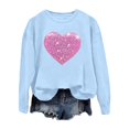thumbnail image 3 of Mode Femme Décontractée Couleur Unie Ample Manches Longues Imprimé Lettre Col Rond Chandail à Capuchon 2t Fermeture à Glissière Chandail à Capuchon Fille Chandail à Capuchon Deux Pièces Robe Chandail Français Doublée Veste Femme Décontractée Chaude Hauts Femme, 3 of 4