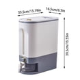 thumbnail image 2 of Rice Dispenser Cereal Containers Storage Sealed Proof Cereal Dispenser With Lid With Measuring Cup And Dial Clear Visible Design For Corn Soy Grain Dry Foods Fridge Glass Storage Containers Food, 2 of 3