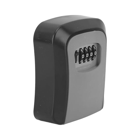 Key Lock Box, 4 Digit Combination Lock Box For House Keys, 5 Key Capacity Portable Waterproof Key Storage Box With Resettable Code, Emergency Spare Key Lockbox For Home,
