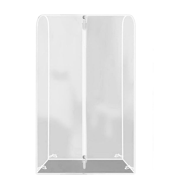 Under Bed Storage Clear Garment Rack Cover with Zipper Clothes Hanging Rack Cover Dusts Proof Water Proof Clothing Storage Protector Houseware Clear Garment Rack Cover Closet Storage Organizer
