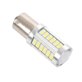 thumbnail image 3 of 4X BA15S 12V White LED Sidelight Indicator Car Light Bulb 1156 P21W Silver 33-LED, 3 of 8