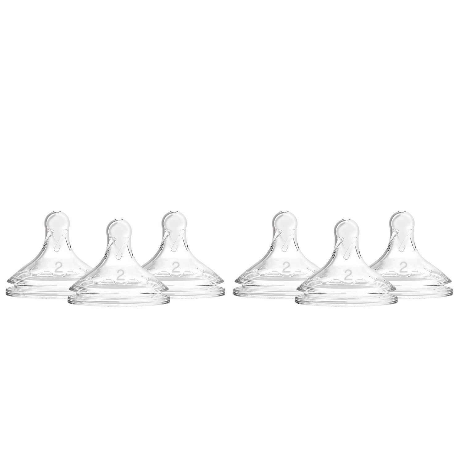 Tétine Biberon Options+ Large Ouvert Dr. Brown's Natural Flow, Niveau 2, 3m+, 6 Pack