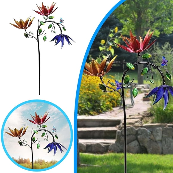 Product Category Card Slot 2 – Colorful Sunflower Windmill Outdoor Garden Artwork to Brighten Your Space Unique Garden for and Borders