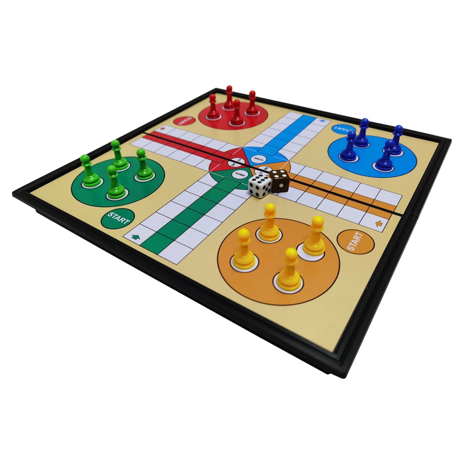 Portable Magnetic Ludo Board Games Folding Flight Game Flying Chess Entertainment Educational Gift for Children