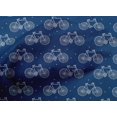 thumbnail image 4 of oneOone Cotton Poplin Fabric Dot & Bicycle Block Printed Craft Fabric BTY 56 Inch Wide, 4 of 4