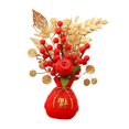 thumbnail image 2 of Flower Basket Ornament Decor Artificial Potted Flower for Occasions Party 15cmx28cm, 2 of 9