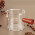 thumbnail image 5 of 75ml Italian Espresso Glass Cup with Wooden Handle - Heat-Resistant Borosilicate Glass, Measurement Scale, Single Spout, Minimalist Design for Perfect Espresso Brewing and Serving, 5 of 5