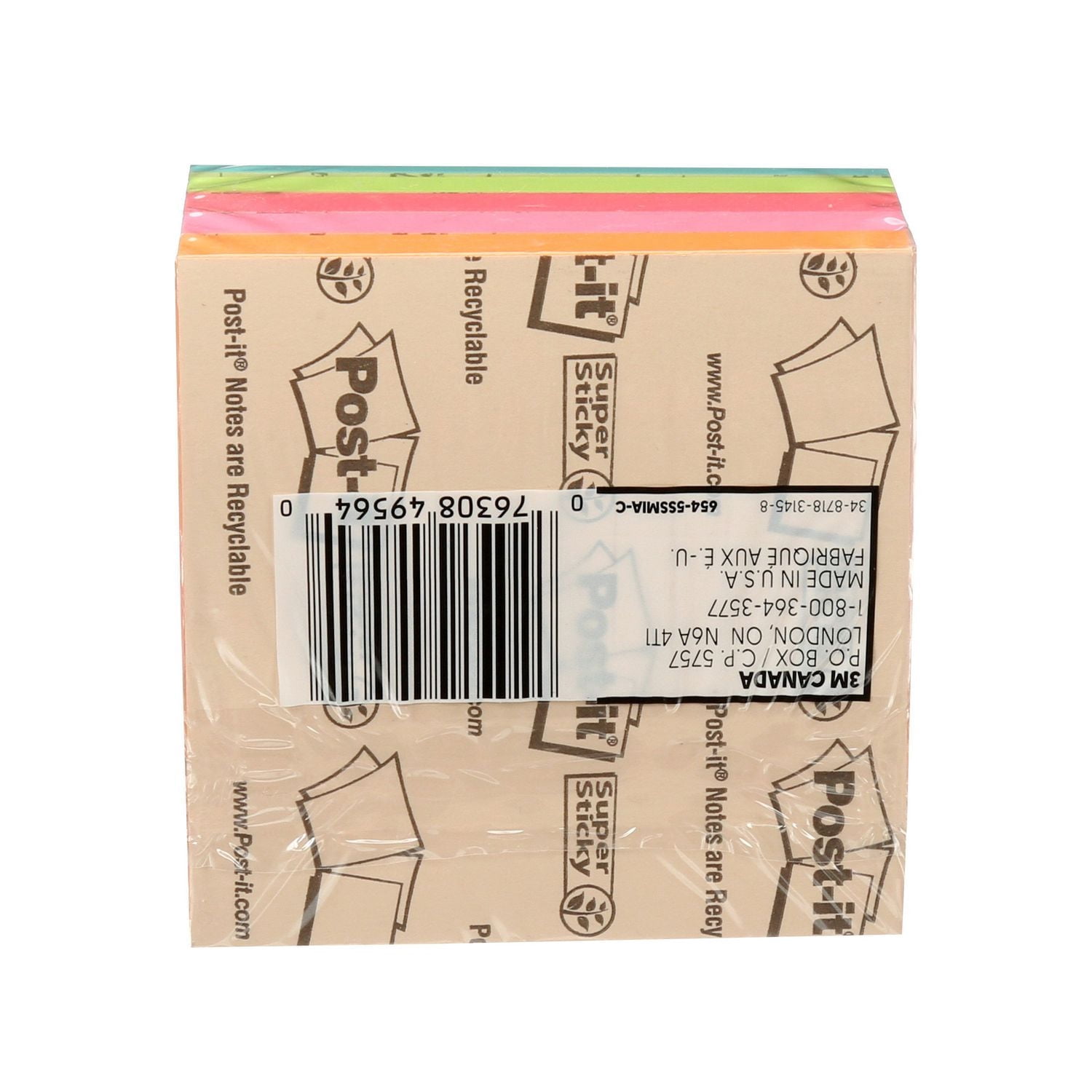 Feuillets super collants Post-it®, collection Miami