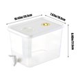 thumbnail image 3 of Yhmxh Rangement de Cuisine Organisateur de Cuisine Distributeur de Boissons Réfrigérateur Bouilloire Froide Bocal Transparent Étanche Récipient de Stockage de Boissons avec Robinet et Couvercle Seau à Boissons pour Jus Glacés, 3 of 7