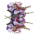thumbnail image 4 of 2pcs 21-heads Artificial Rose Bouquet Simulation Cloth Floral Decor Home Wedding Fake Flower, 4 of 10