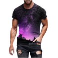 thumbnail image 1 of T-shirts pour Hommes Cheval Rétro Imprimé Col Rond Manches Courtes T-shirt de Printemps pour Hommes et T-shirt Tee Shirts T-shirts pour Hommes Lot T-Shirts d'Entraînement pour Hommes en Gris 6TG, 1 of 5