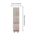 thumbnail image 3 of Riforla Stuffed Animal Storage Tube Stuffed Animal Organizer Transparent Doll Storage Bedroom Stuffed Animal Tube Storage Tower Rotation Vertical Toy Storage Tube with Wheels Home Textile Storage B, 3 of 4