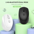 thumbnail image 4 of Rbaofujie Souris de Jeu 2,4 GHz Sans Fil Bluetooth 5.1 Mode Souris de Jeu Sans Fil Optique USB Souris de Jeu 1600 Dpi Rechargeable Silencieuse Souris Rechargeable, 4 of 4