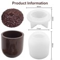 thumbnail image 3 of YAOMOBB Craft Mold Nut Shaped Silicone Storage Jar Set with Lids for Home Decor, 3 of 5