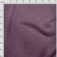 thumbnail image 4 of oneOone Cotton Flex Amethyst Fabric Line Drawing Leaf Craft Projects Decor Fabric Printed By The Yard 40 Inch Wide, 4 of 4